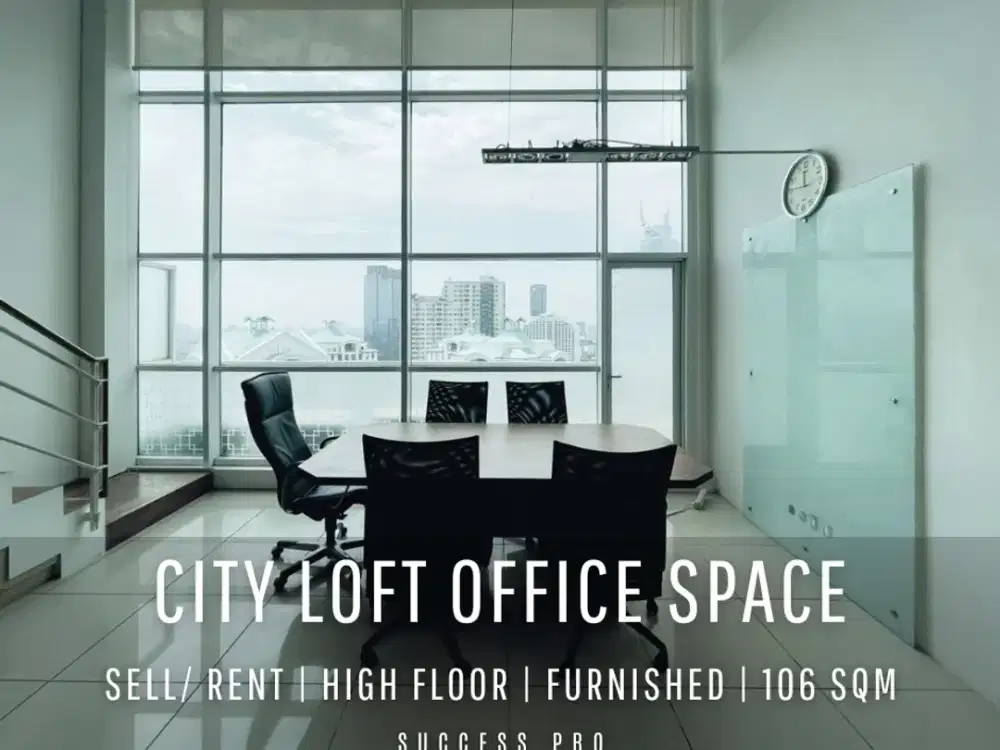 For Sell! Cityloft Office Space High Floor in Prestigious Area of Central Sudirman Jakarta