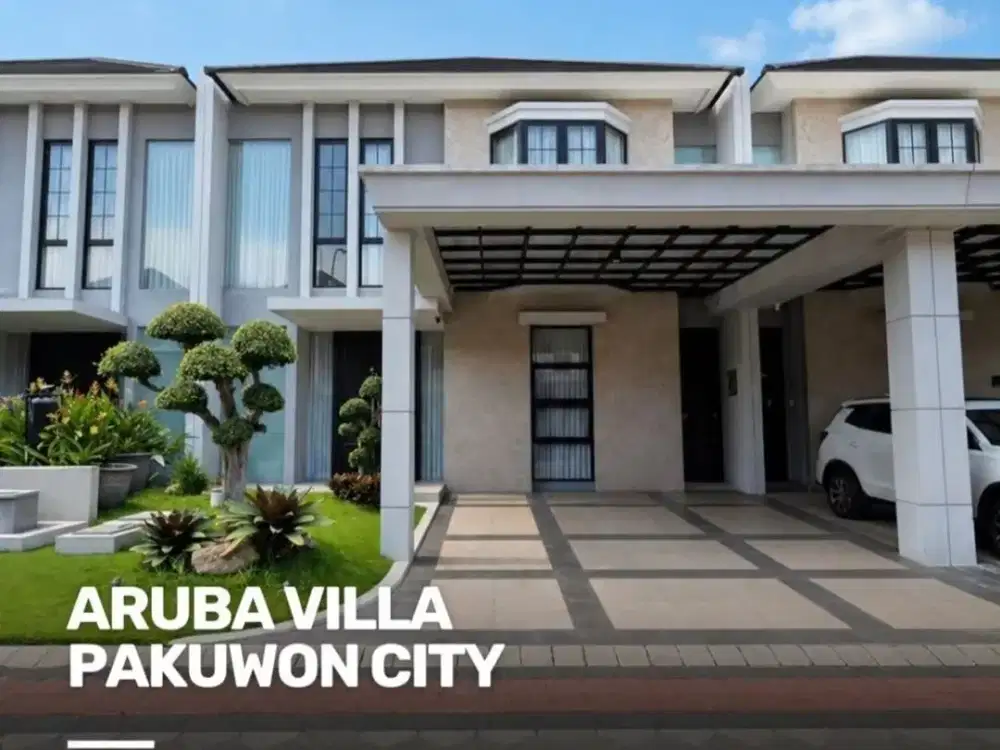 Rumah Aruba Villa Pakuwon City  MINIMALIS SIAP HUNI AC daikin 7pcs solarhart waterheater