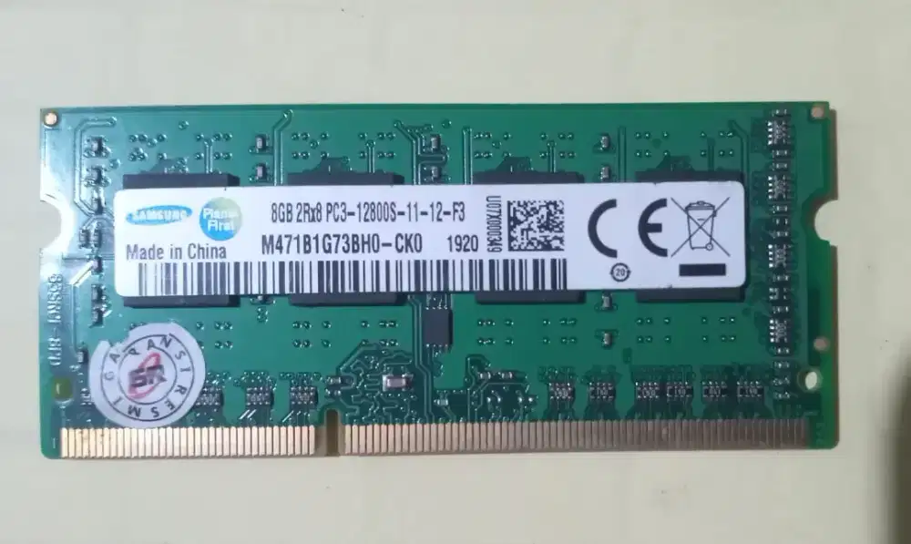 SODIM LAPTOP 8 GB DDR3 NON LOW