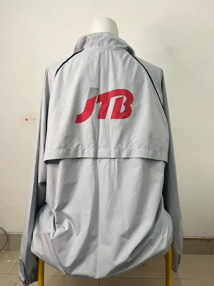 Jaket JTB Bahan Unisex wanita pria warna abu abu