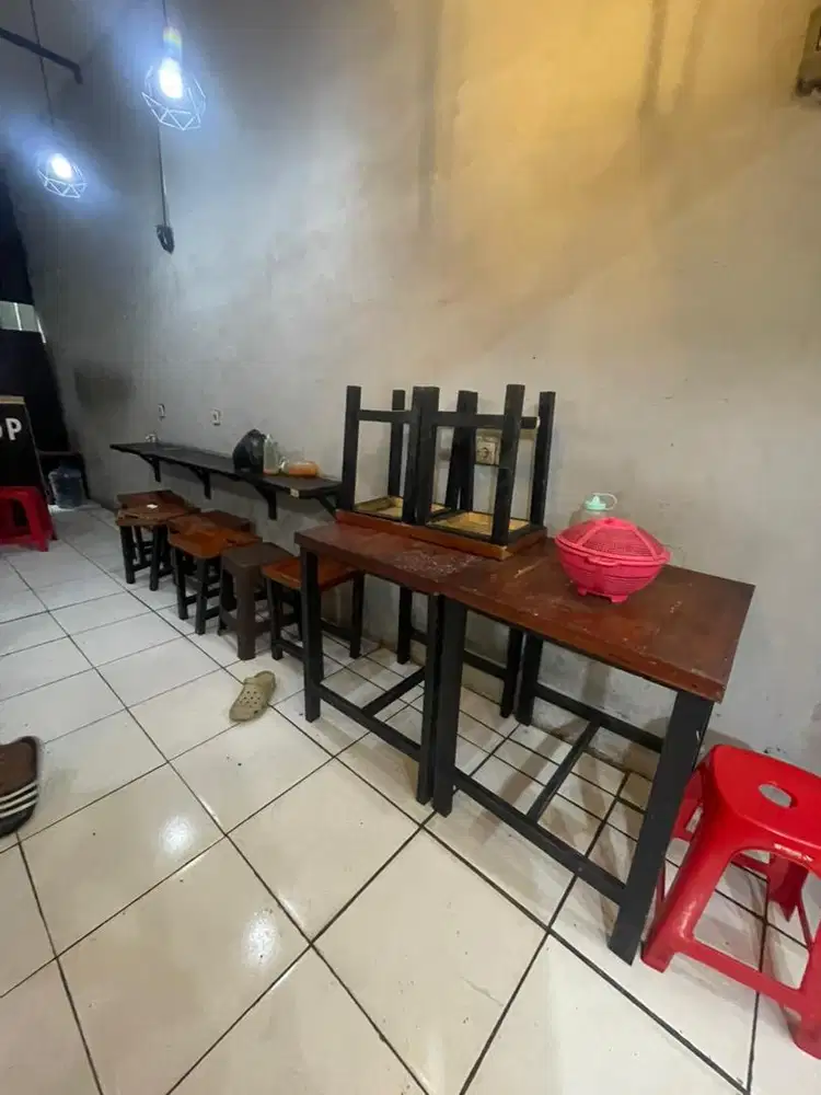 Meja Warkop / Bangku warkop