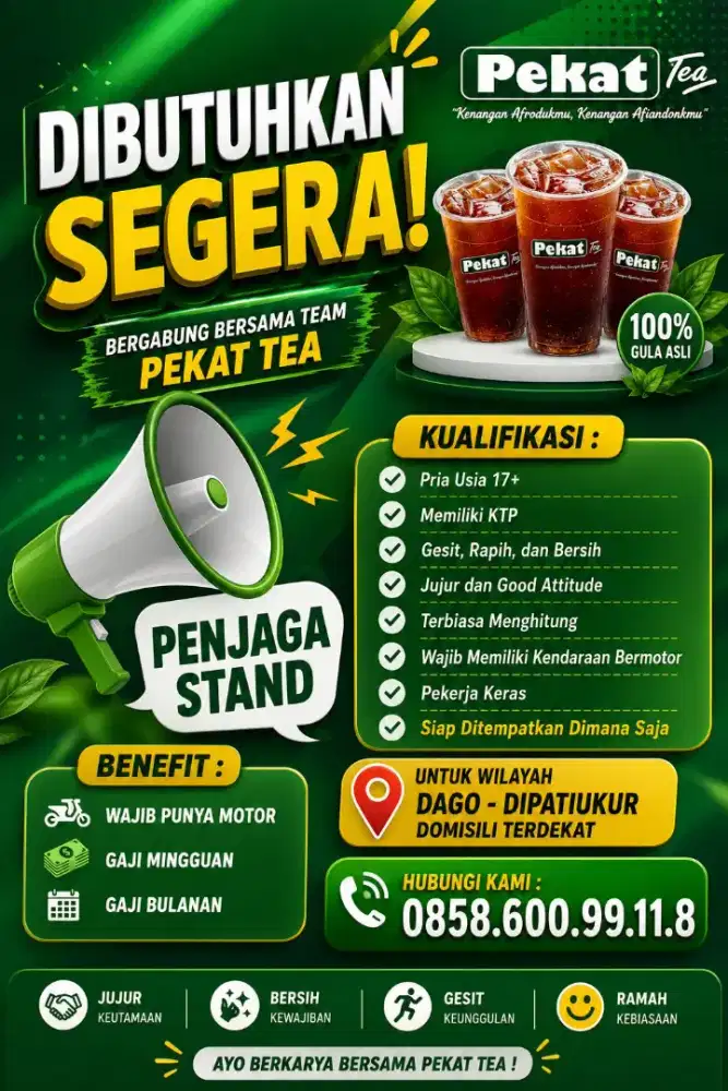 Loker jaga stand minuman