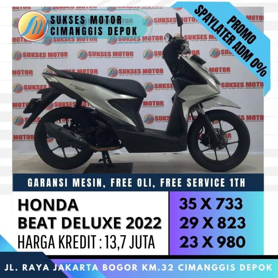 DP 700 BEAT DELUXE CBS ISS CASH KREDIT CC PAYLATER BISA [SUKSES MOTOR]