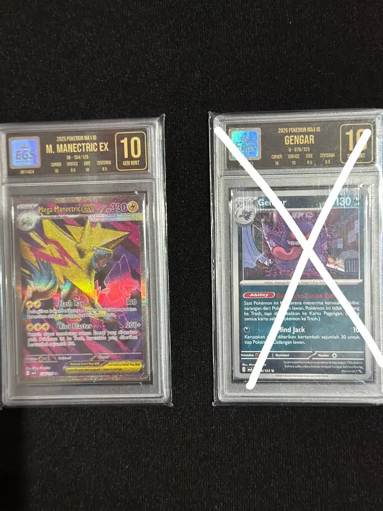 Kartu pokemon sudah grading