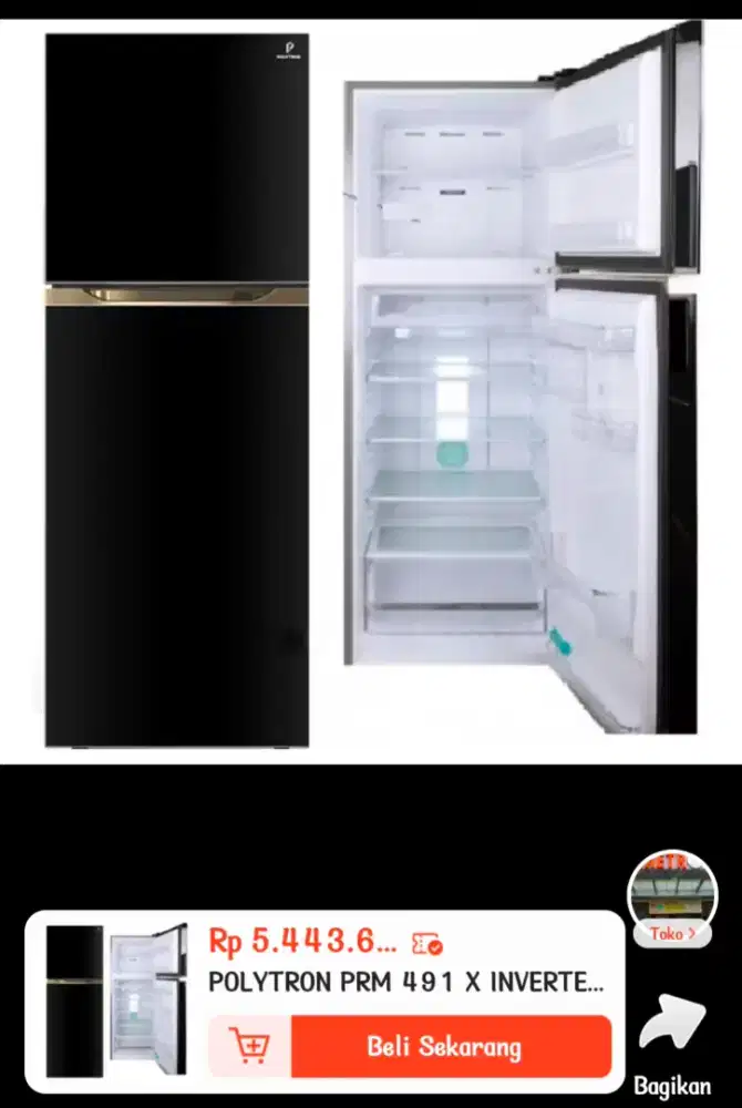 Kulkas 2 Pintu Polytron