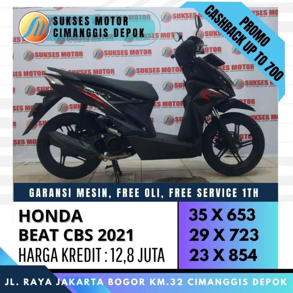 BEAT CBS 2021 CASH KREDIT PROMO CICILAN RINGAN [SUSKES MOTOR]