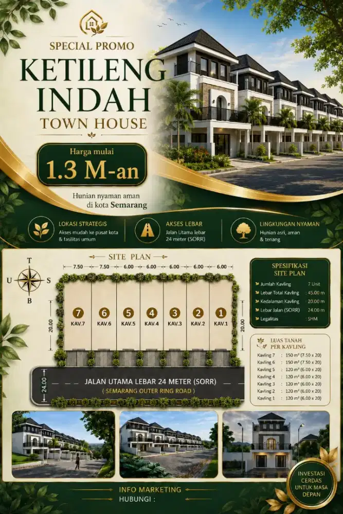 DI JUAL RUMAH BARU MEWAH DI KETILENG INDAH DEKAT UNIMUS