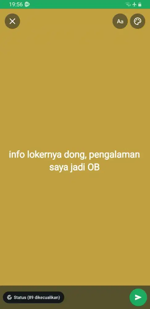 info lokernya dong untuk laki laki umur saya 26thn pengalaman OB