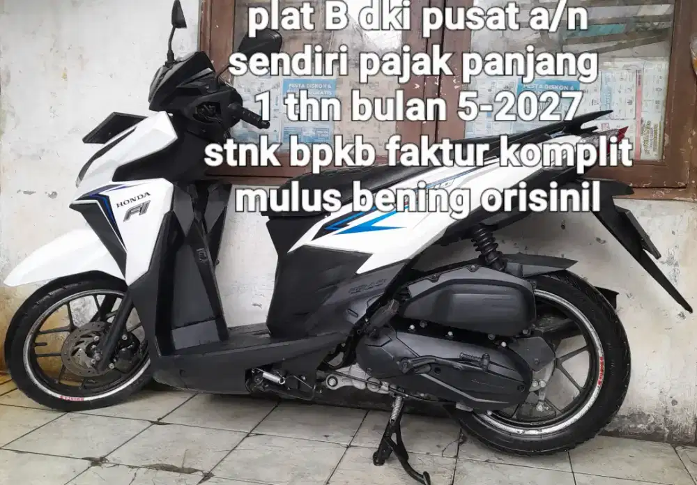 Honda vario 125 LED 2016 cbs combi break cw asli putih B dki pusat