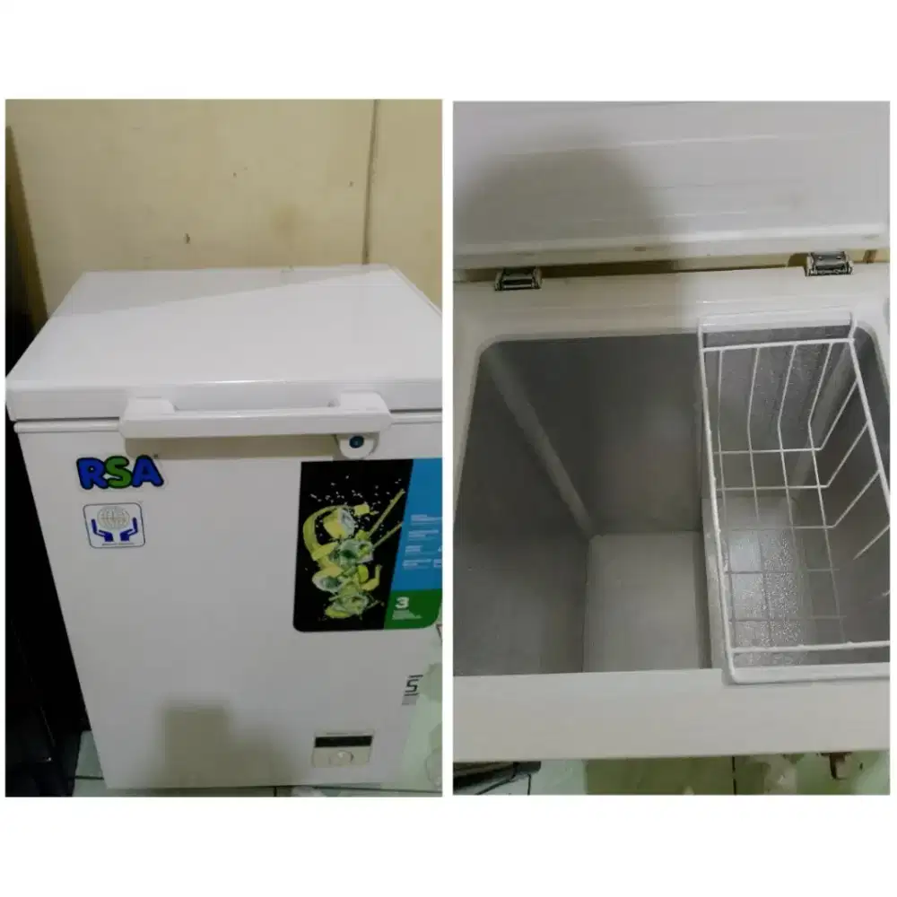 Dijual frezer merk RSA uk.100liter