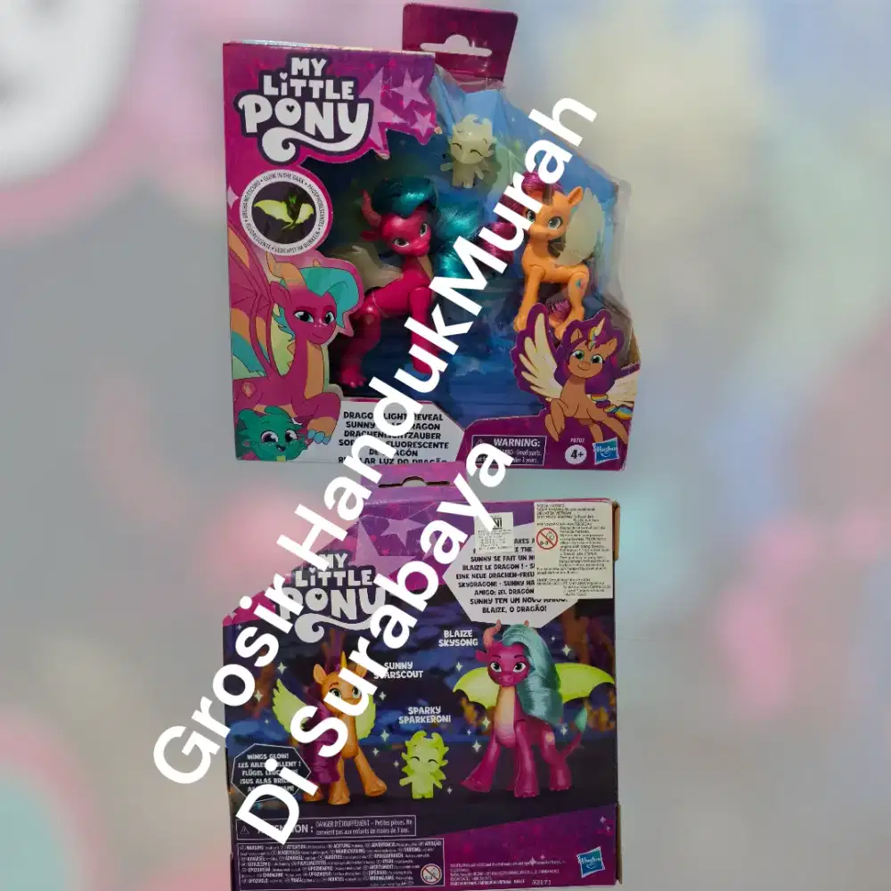 My Little Pony - Dragon Light Reveal Set. ORIGINAL & SEGEL