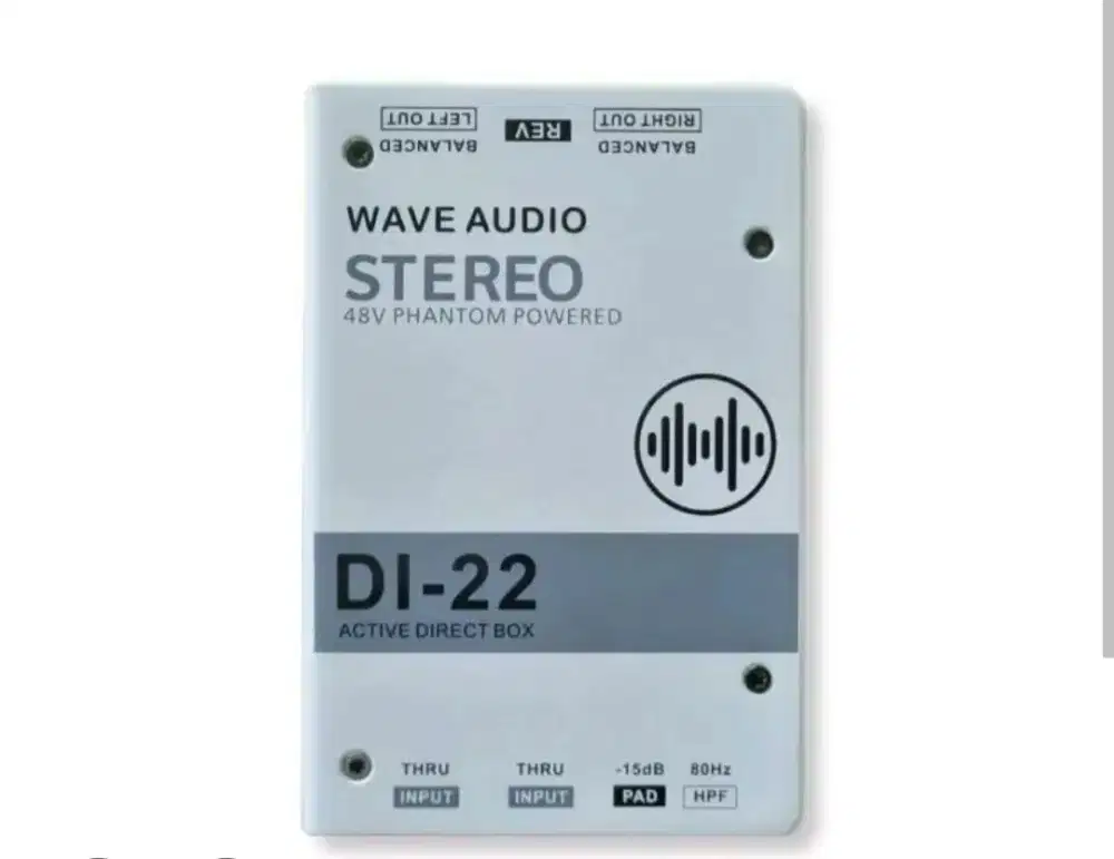 DI BOX STEREO WAVE AUDIO DI 22