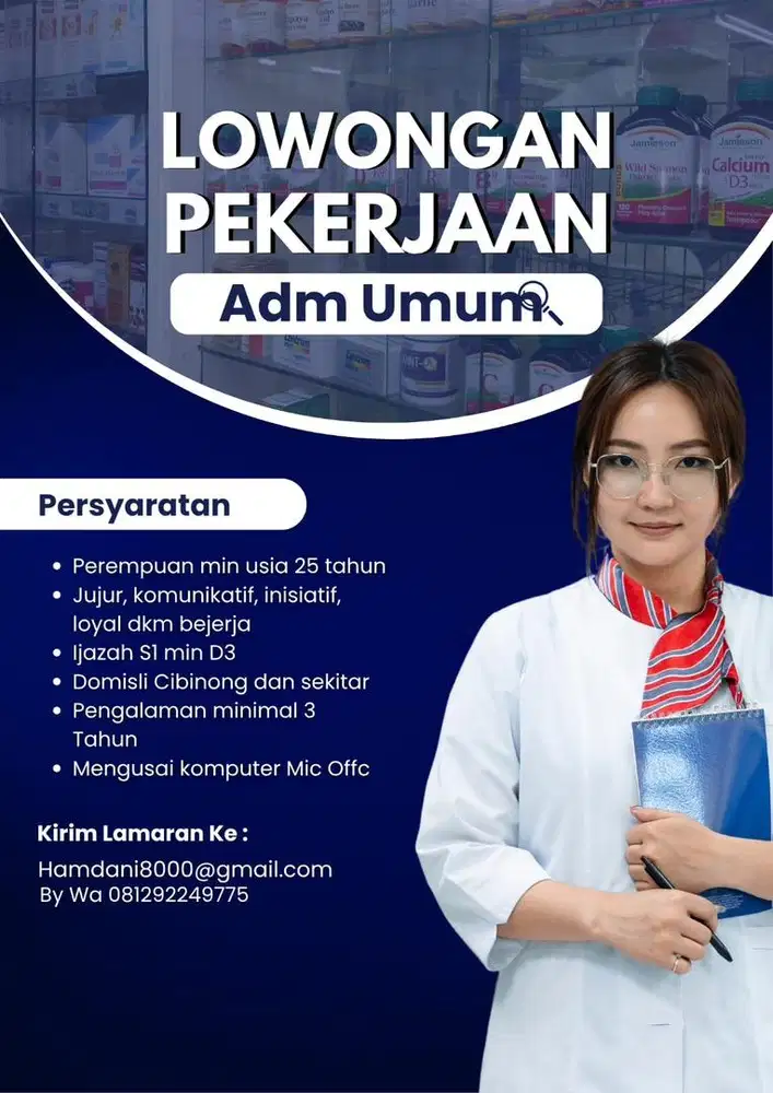 Di Cr Sgr Adm Umum Domisili Cibinong atau Sktr Jujur Komunikatif Rajin