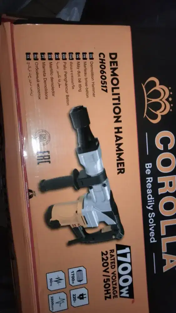 Drill Corolla 1700V kondisi baru