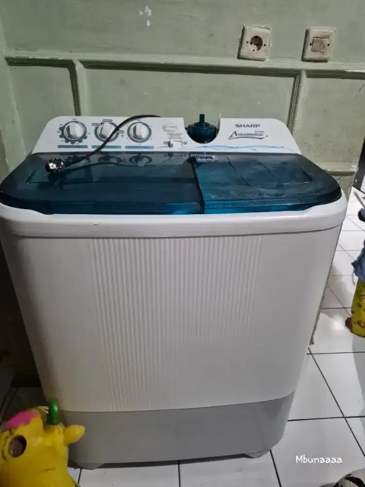 Mesin cuci 2tabung sharp Aquamagic 9kg