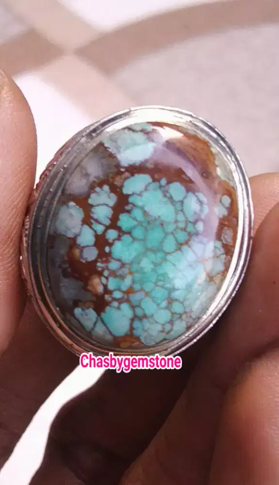 Natural Batu Pirus Persia serat kura-Batu Pirus Persia serat kura