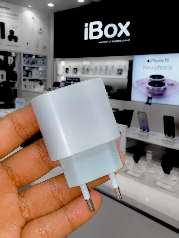 adaptor iphone 20wat original second ex ibox original