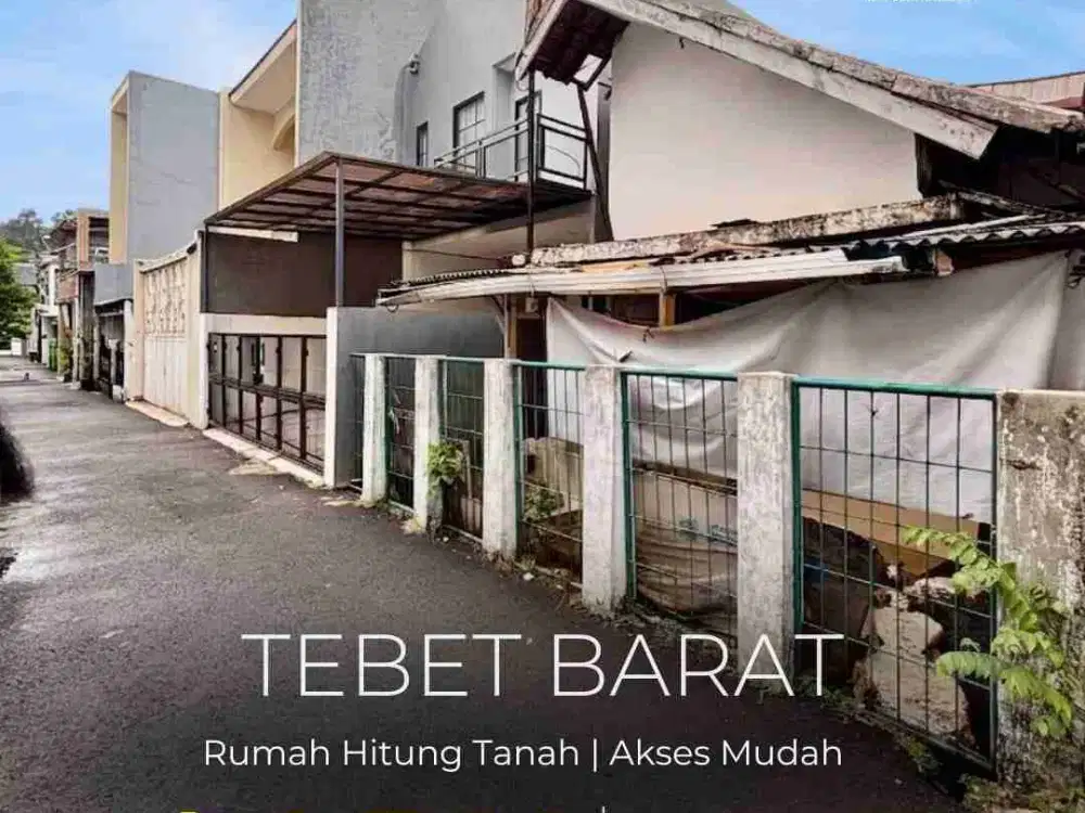 Cuma 1 M-an dapet tanah di Tebet Barat! Lokasi premium selangkah ke Eco Park