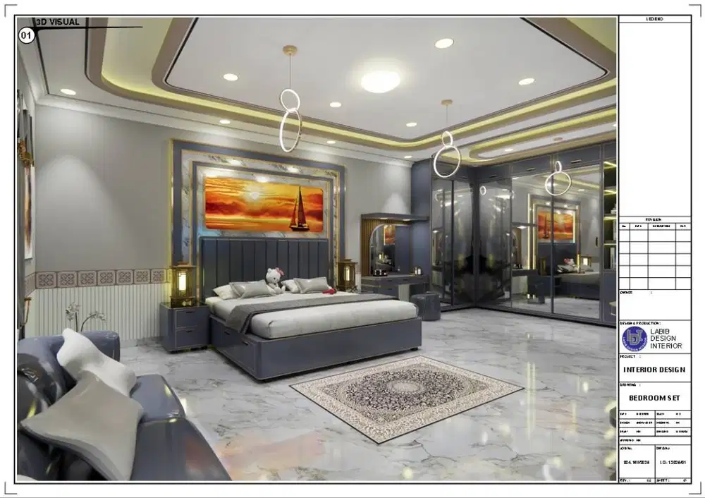 JASA DESAIN INTERIOR 3D + RENDER