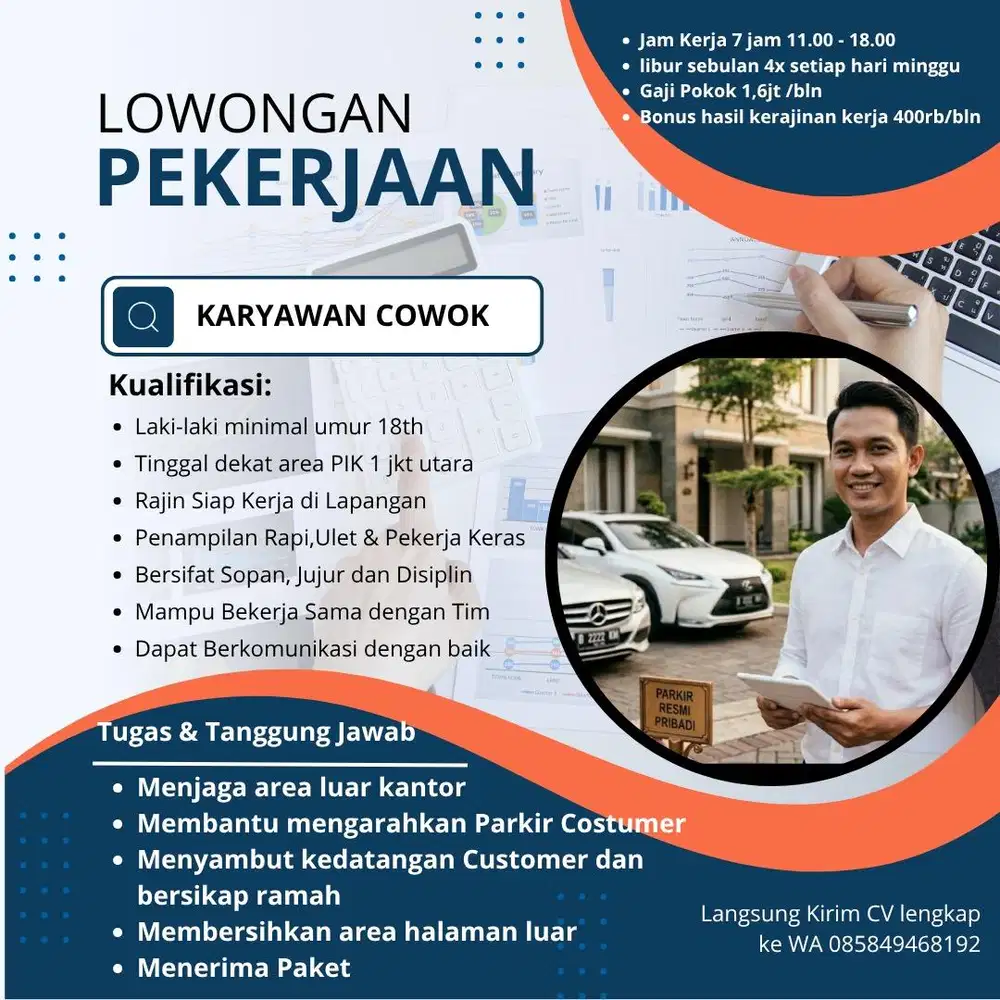 LOKER Karyawan Cowok