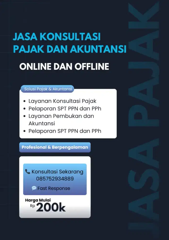 Jasa Konsultasi Pajak dan Akuntansi Profesional