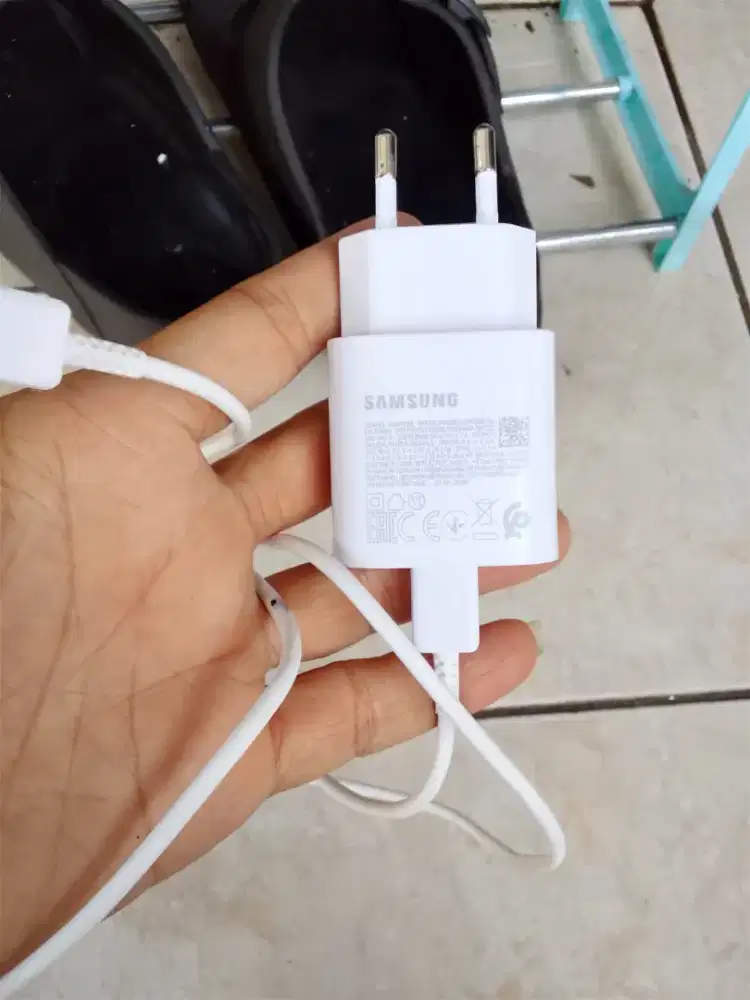 Charger samsung 25 Watt c to c ori bekas bawaan hp