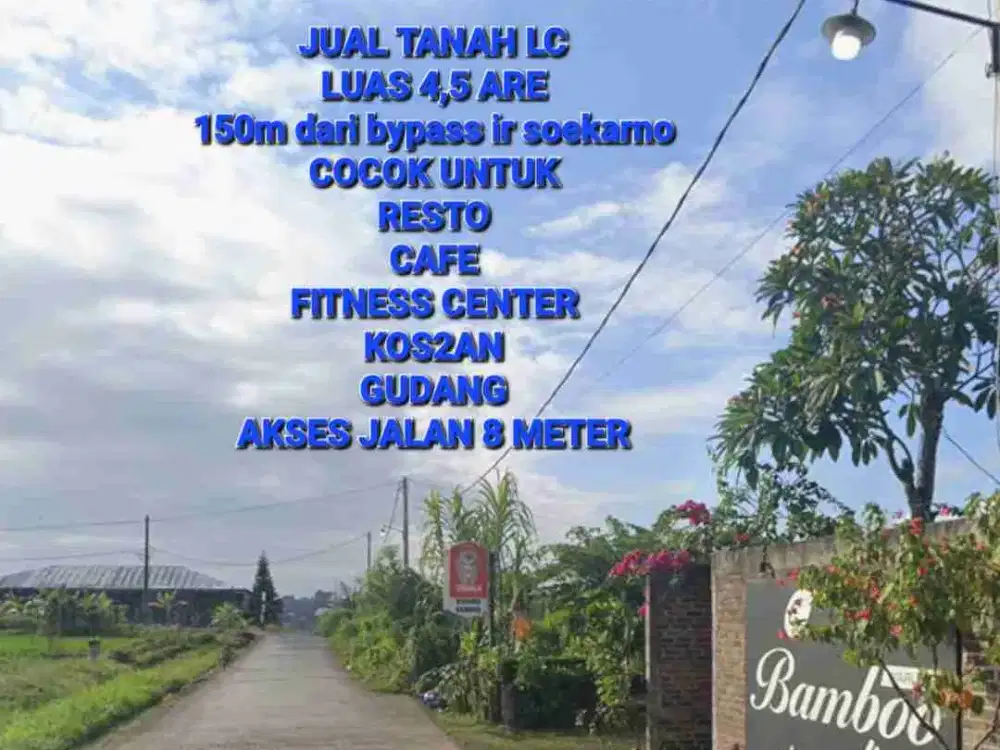DIJUAL TANAH LC 4,5 are  kawasan kuliner kediri tabanan