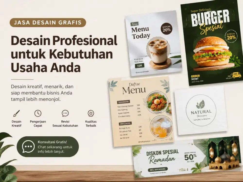 Jasa Desain Feed Instagram & Poster Usaha