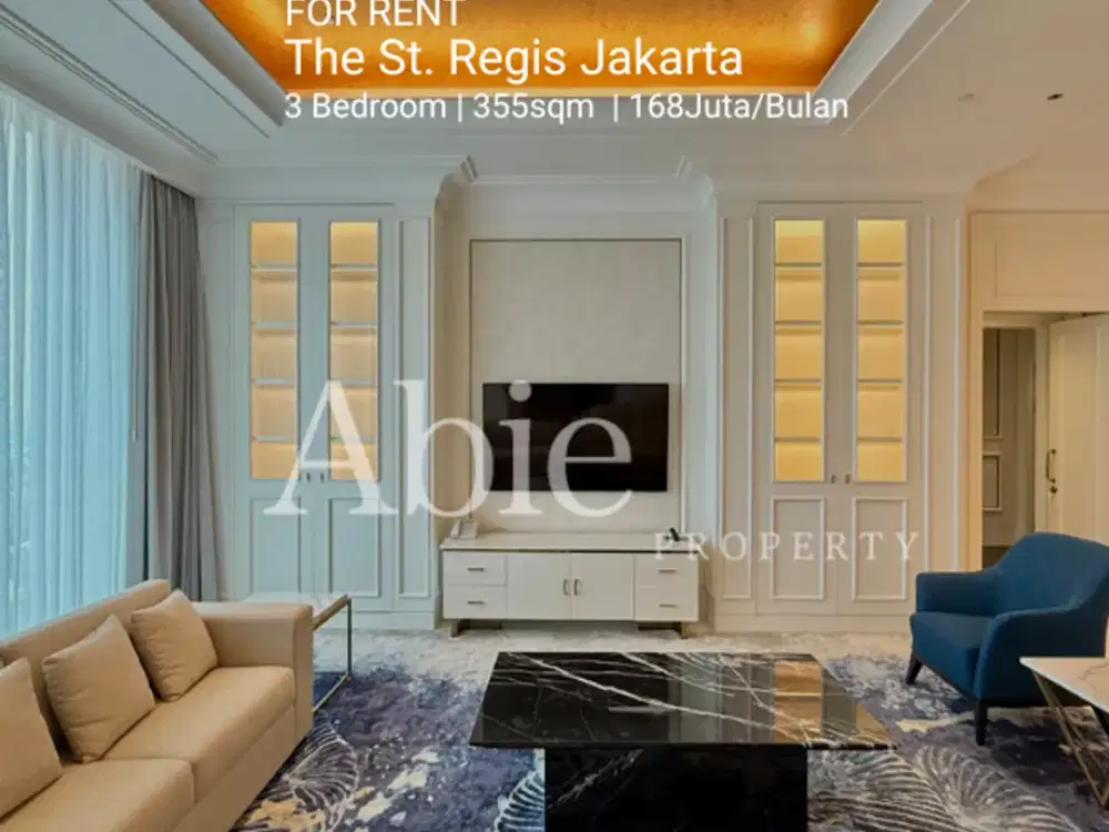 FAST RENT Apartment The St. Regis Jakarta 3BR