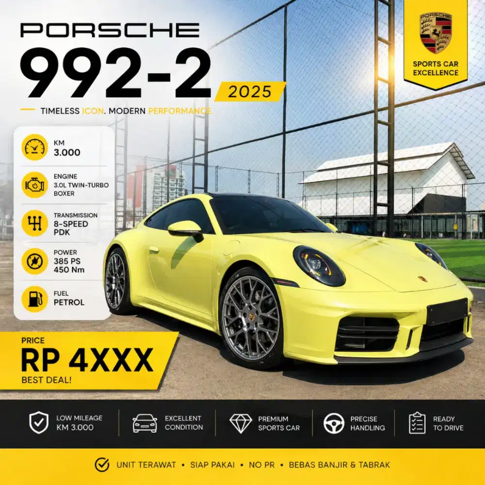 [LIKE NEW] PORSCHE CARRERA 992-2 2025