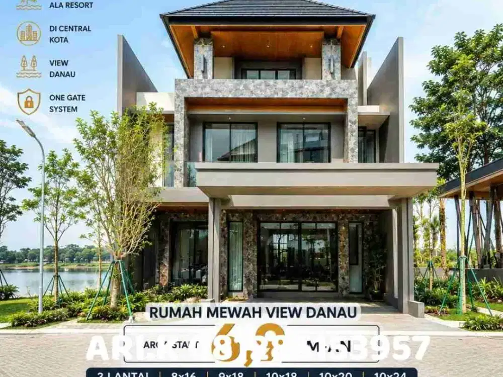 HUNIAN ALA RESORT DI CENTRAL KOTA GADING SERPONG ! MATERA LAKESIDE VIEW 34HA NATURE LAKE! 6MAN SAJA UPGRADE UR HEALTHY LIFE