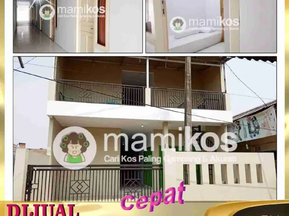 DIJUAL RUMAH KOS ² AN 2 LANTAI 29 KAMAR SELALU PENUH DI NAROGONG RAWA LUMBU BEKASI