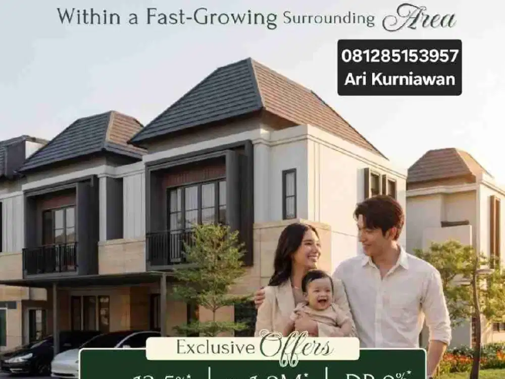 CASTILO AT TERRAVIA BSD CITY 6,5X12 2LANTAI 1,9MAN LOKASI SANGAT MEWAH DIKELILINGI MALL & KPR DP 0%