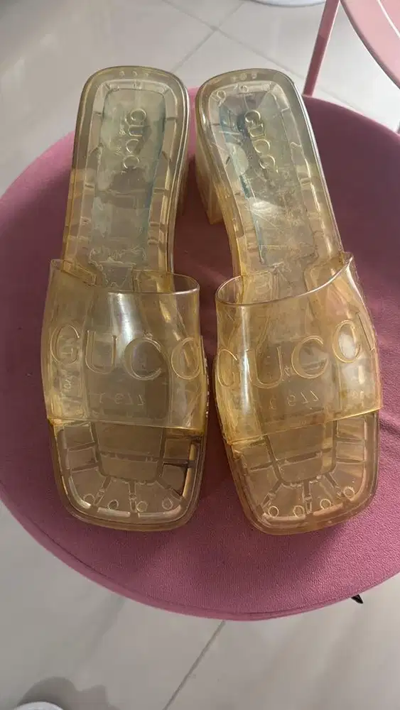 Gucci Jelly Transparent Sandals
