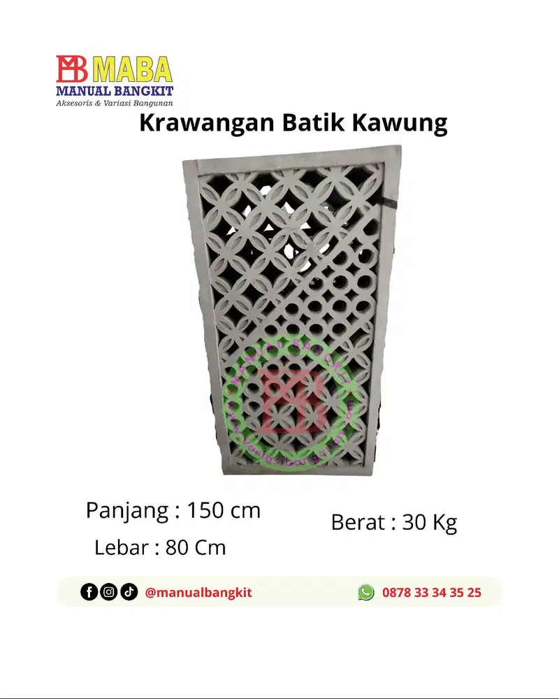 Krawangan GRC Batik Kawung