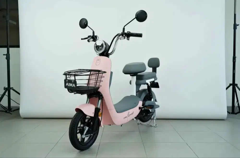 AIMA MINI BEAR, SEPEDA LISTRIK TAHAN BANJIR
