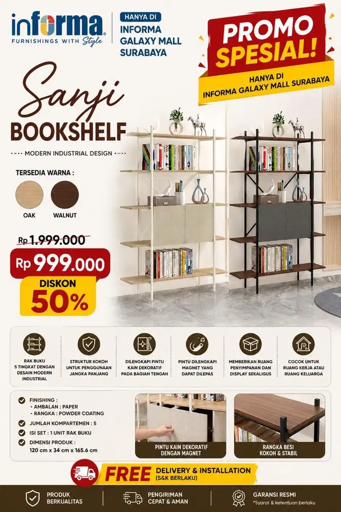 SANJI RAK BUKU / PENYEKAT