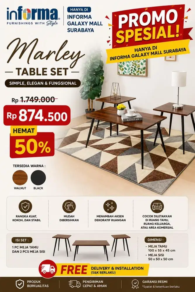 MARLEY MEJA TAMU SET