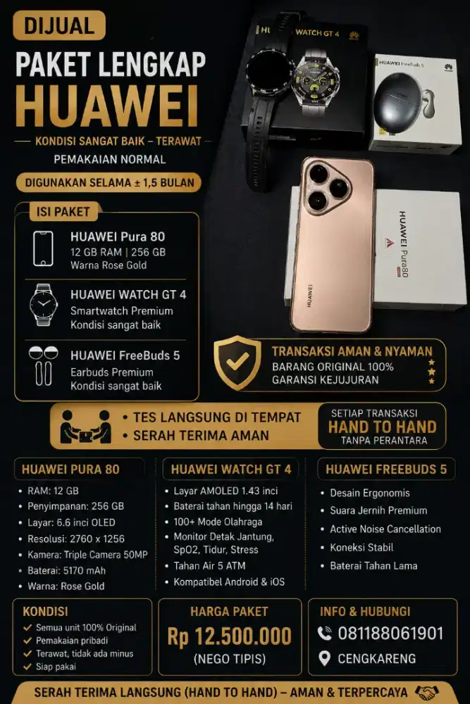 Huawei Fullset Mulus LikeNew