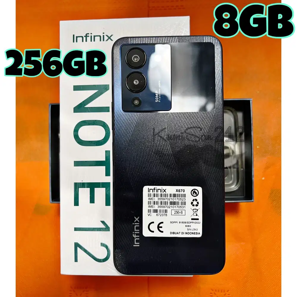 Infinix Note 12 256GB 8GB Helio G96 50MP 33W 5000mAh Android 13 Black