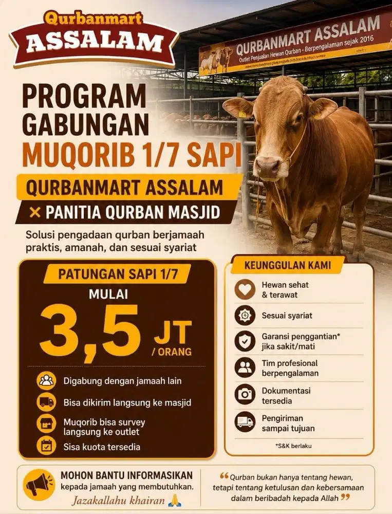SAPI QURBAN PATUNGAN 1/7