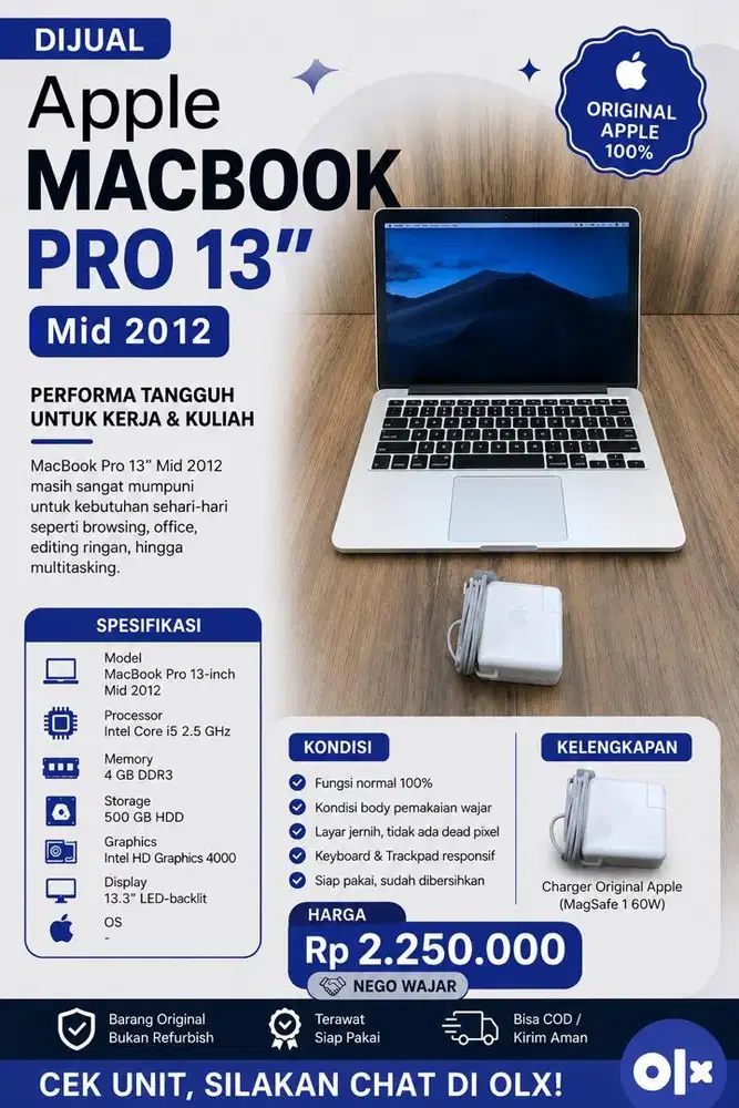 Apple MacBook Pro 13 Mid 2012