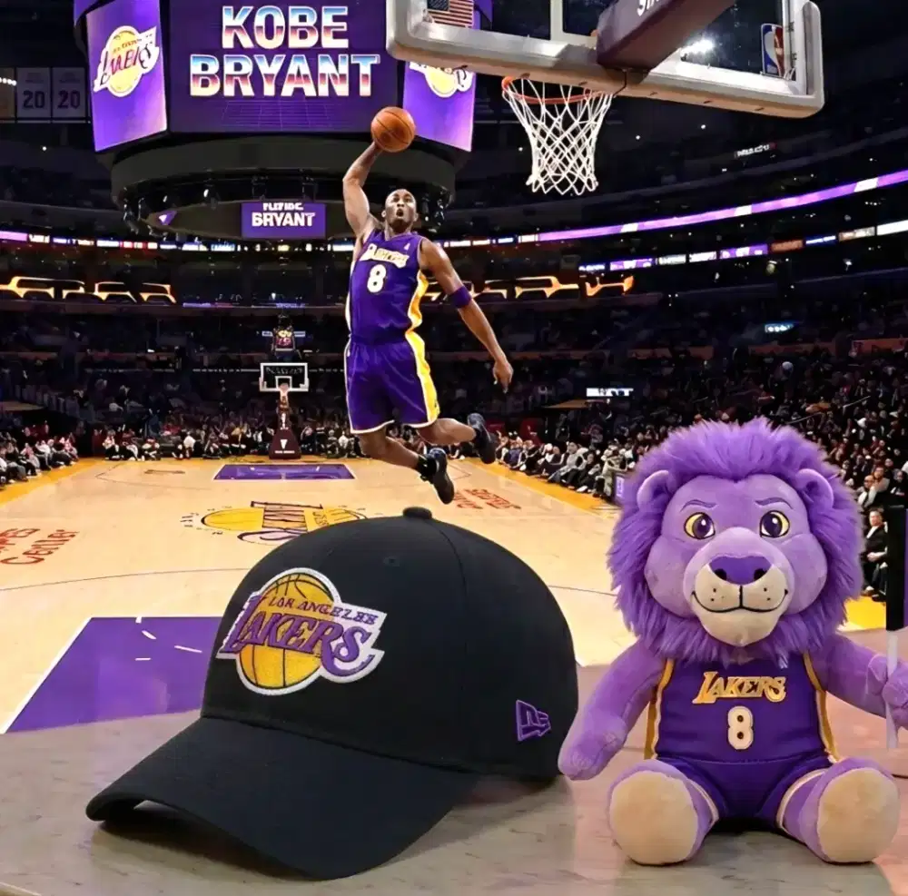 Topi Basket LA Lakers NBA New Era 9Twenty Original Second Warna Hitam