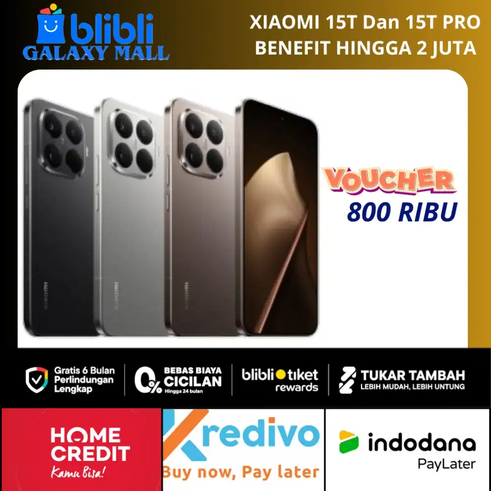 Xiaomi 15T Series Barang Limited Edition Gratis Perlindungan 6 Bulan