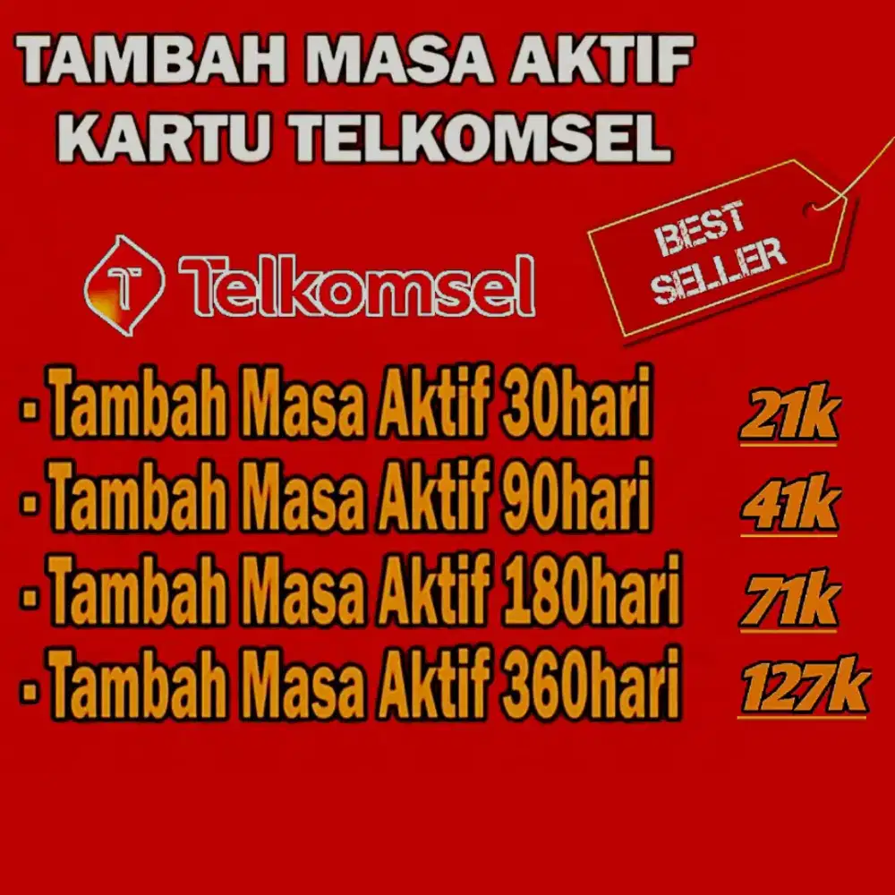 PAKET TAMBAH MASA AKTIF TELKOMSEL