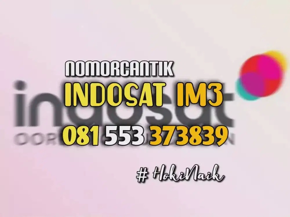 (bisa COD) Nomor Cantik Kartu INDOSAT IM3 HOKI NAIK 373839 #01