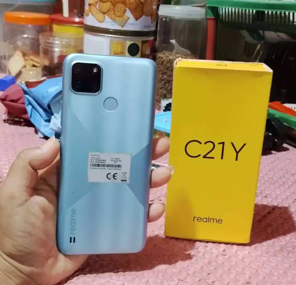 Realme c21y ram 4/64 fullset+softcase!.