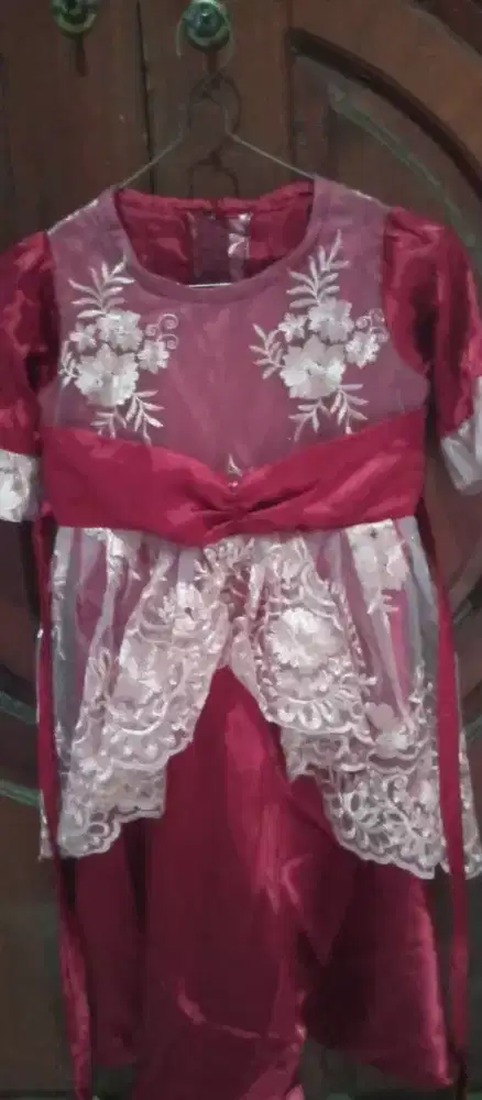 Dress Anak Perempuan D.A.6 Maron model Balon