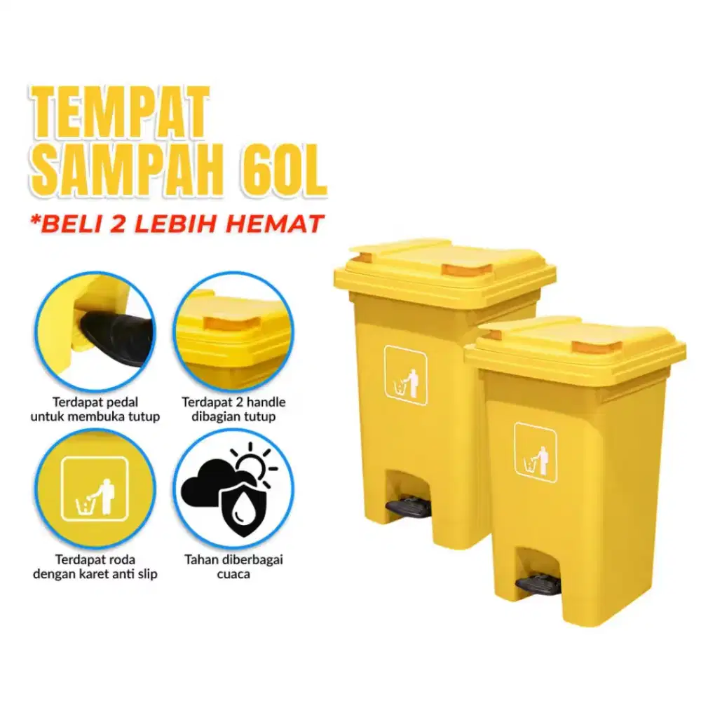 Pusat tempat sampah bahan HDPE dan fiberglass