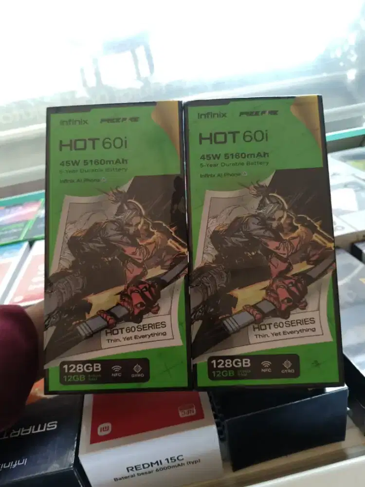 New Infinix hot 60i ram6/128 garansi resmi 1 tahun